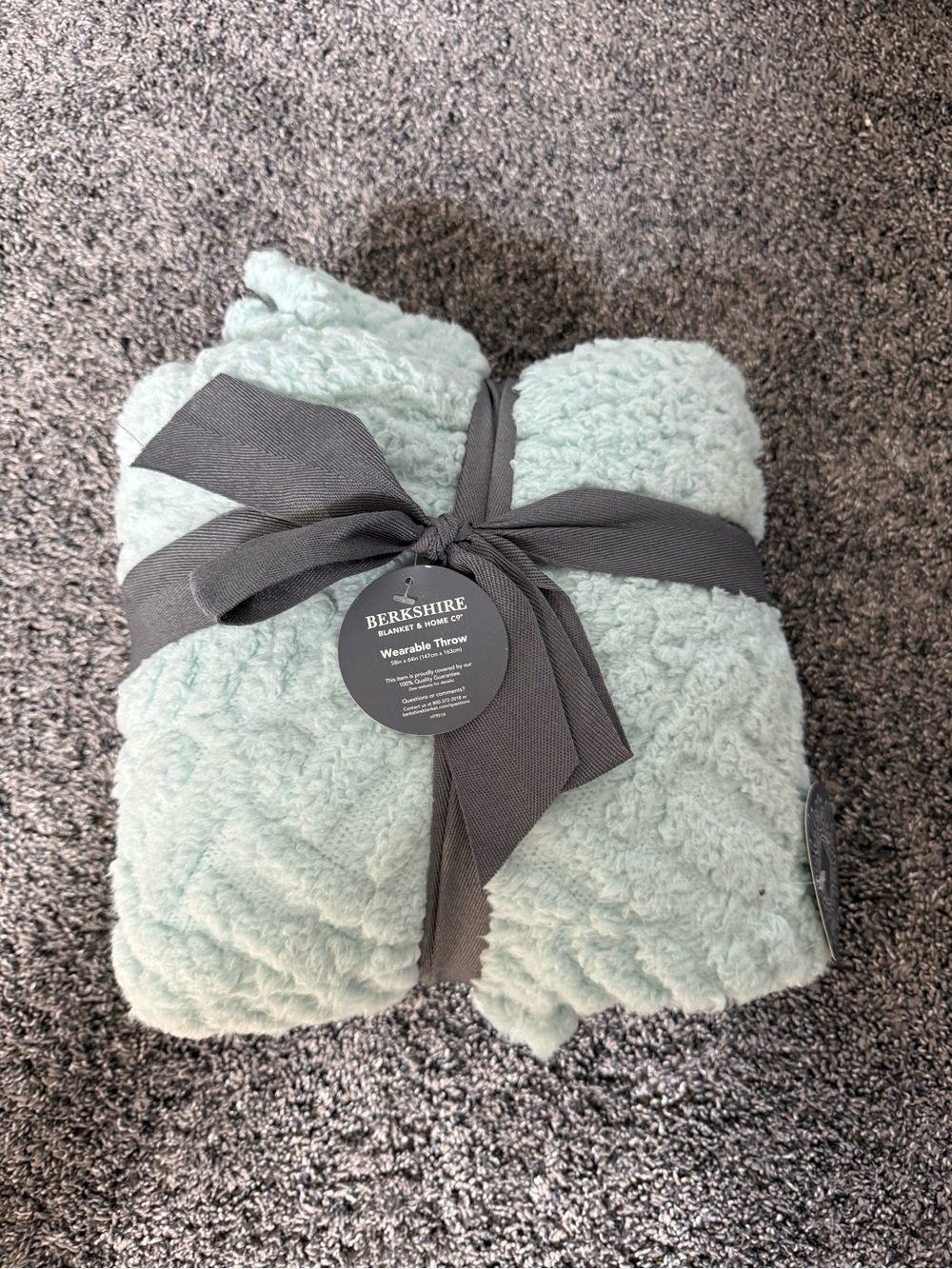 Berkshire Sherpa Wearable Throw Blanket in Mint